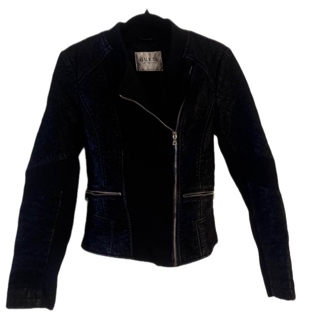 Guess Women's Black Leather Jacket